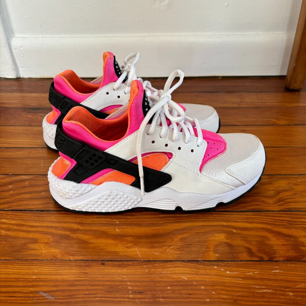 Nike Air Huarache Run Women 624835-102 White Total Orange Sneakers Size 6.5  bes